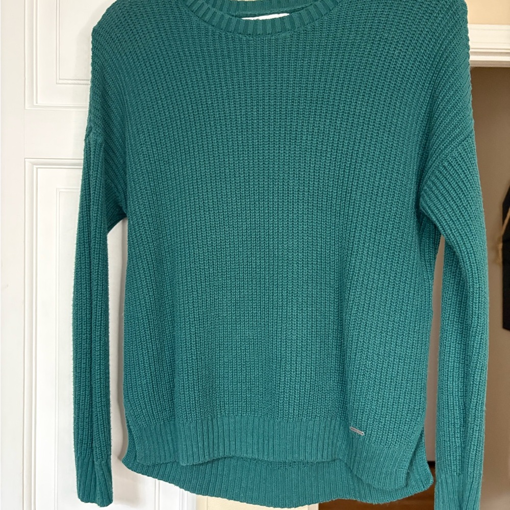 Hollister Teal Crew Neck Sweater